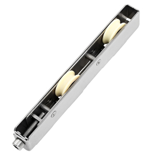 15mm宽铝合金玻璃推拉趟移门下长条滑轮塑钢重型轨道地滑轴承滚轮