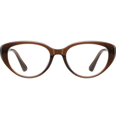 超轻猫眼眼镜框女素颜神器近视可配度数方圆脸高级感平光橘猫镜架