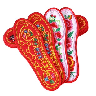 2026年马年本命年红鞋垫十字绣成品男女款通用转运开财门结婚专用