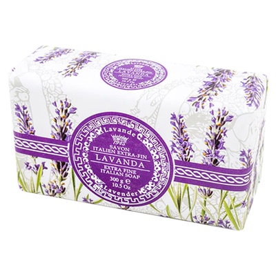 SV1945地中海花香薰衣草马赛皂300g深层清洁柔肤洗手沐浴纸包香皂