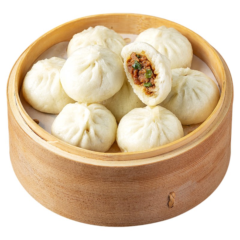 精丰老面黑猪小笼包加热即食