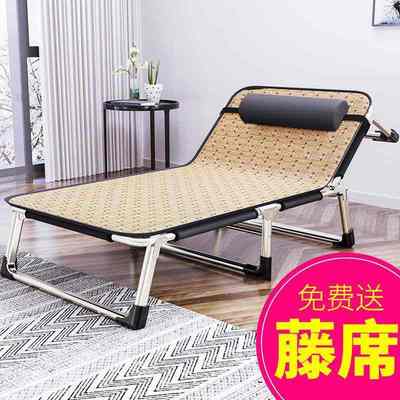 折叠床单人床午睡家用简易午休多功能办公室躺椅床加固床便携陪护