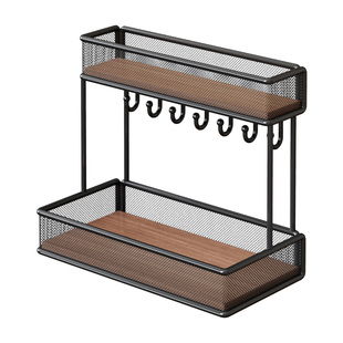 玄关置物架入户门口钥匙收纳盒桌面分层整理盒首饰大容量展示架子