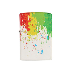 zippo芝宝打火机原装正版色彩碰撞彩印艺术防风煤油zoop男士礼物