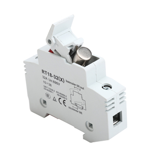MRO茗熔 RT18-32X/1P圆筒帽形熔断器底座 带灯 LED 一极 保险丝座