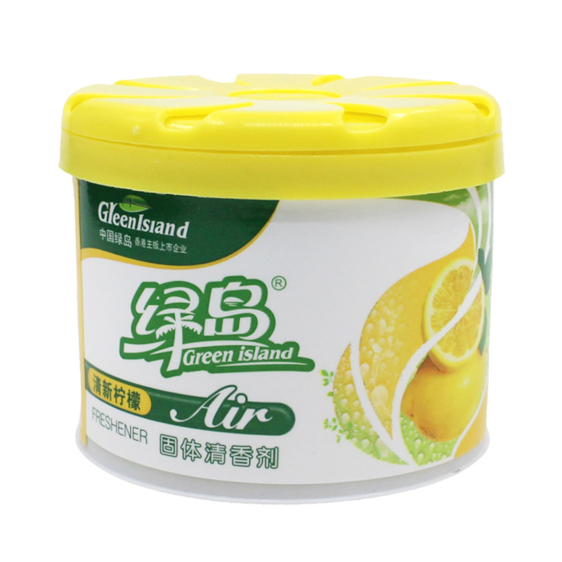 绿岛固体清香剂88g/罐厕所除臭香薰室内除味空气香膏卧室持久留香