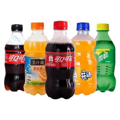 可口可乐雪碧芬达果粒橙300ml*6