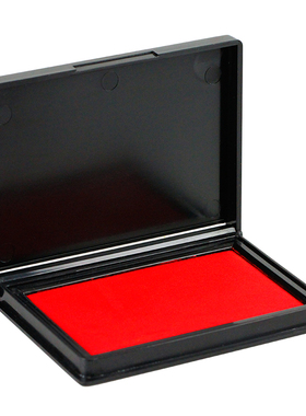 慈缘正堂 印泥便携书房客厅 印台红色办公室前台桌面印章用正方形