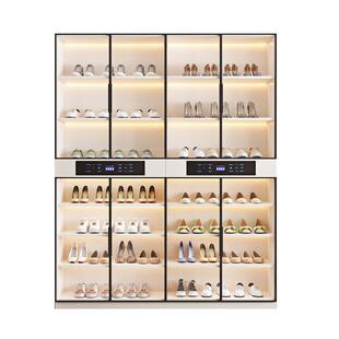 家用智能消毒鞋柜玄关柜一体除臭杀菌烘干定制美容院玻璃门靠墙柜