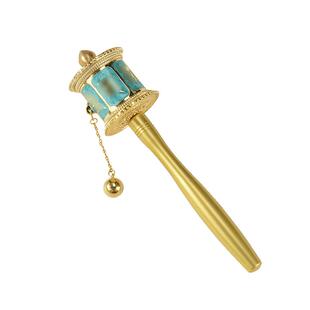 藏式迷你藏族手摇转筒 六字真言转金筒 迷你转经简手持转动轮摆件