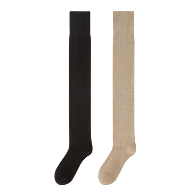 猫人羊毛过膝袜女秋冬保暖长筒袜