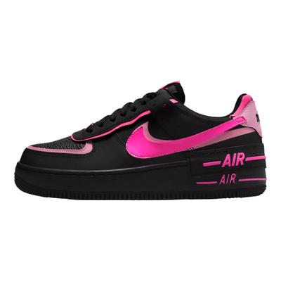 滔搏NIKE耐克AF1空军一号黑粉色双钩运动休闲复古板鞋CI0919-006