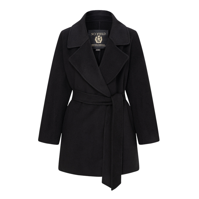 【羊毛+桑蚕丝】Scofield女装休闲双面呢羊毛大衣2025秋冬新品