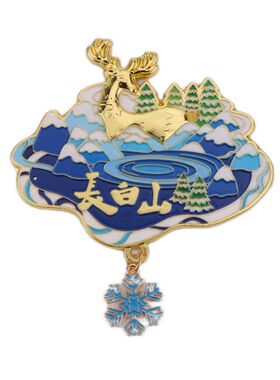 长白山天池冰箱贴旅游景点纪念品
