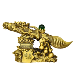 黄铜招财文昌笔书桌摆件