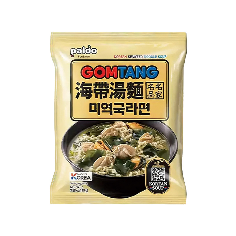 韩国八道牛骨汤海带拉面速食