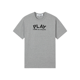 IT CDG PLAY COMME des GARCONS川久保玲情侣爱心logo印花短袖T恤