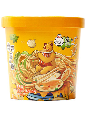 锡纸蒜蓉花甲粉桶装酸辣粉6整箱速食免煮方便宿舍冲泡不辣经典