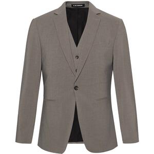 利郎官方含马甲西服套装三件套