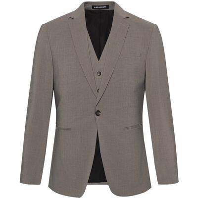 利郎官方含马甲西服套装三件套