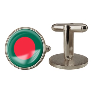 孟加拉国旗旗帜爱国袖扣世界各国旗帜商务正装男士衬衫袖钉