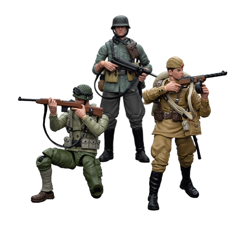 3.75寸可动兵人二战陆军暗源1/18