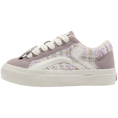 鮀品许愿派紫色板鞋女款