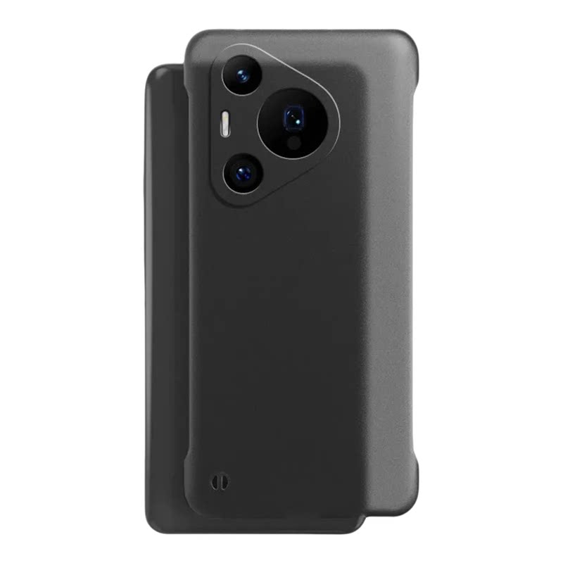 适用华为pura80手机壳pura80pro+无边框半透明磨砂硬壳pura70半包ultra超薄p80散热防指纹p70防