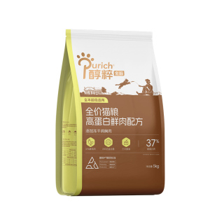 醇粹金标猫粮5kg高蛋白鲜肉成幼猫冻干美毛10斤实惠装增肥发腮