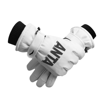 安踏加绒保暖滑雪手套