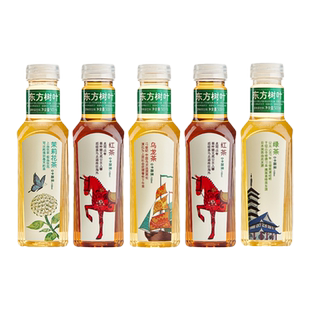 农夫山泉东方树叶500ml青柑普洱黑乌龙茶茉莉花茶无糖茶900ML饮料