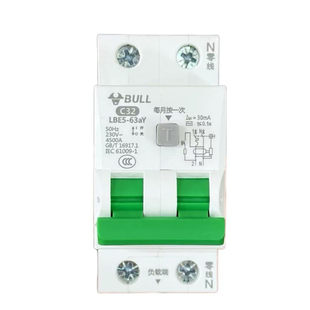 BULL公牛漏电保护器C32空气开关漏保家用断路器1P+N防触电2P窄体