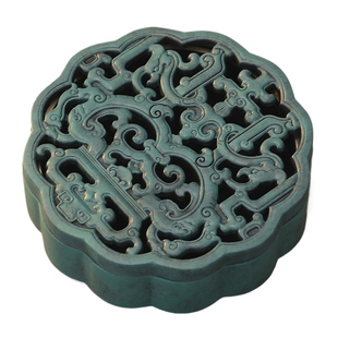 宽和全铜螭龙献瑞香炉家用室内仿古熏香炉檀香盘香盒宣德炉香薰炉