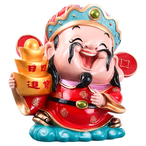 妙工坊可爱财神爷办公室工位桌面小摆件招财装饰品治愈系手办礼物