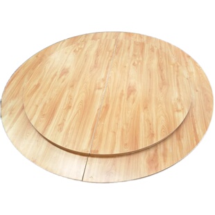 包邮圆餐桌桌面餐桌转盘折叠圆桌面桐木大桌面圆桌台面实木折叠