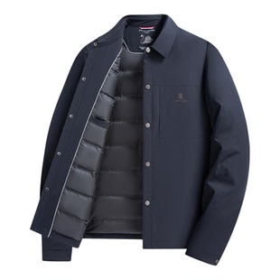 【90%鹅绒】梦特娇男士翻领夹克羽绒服蓬松绒子御寒保暖冬季外套Z