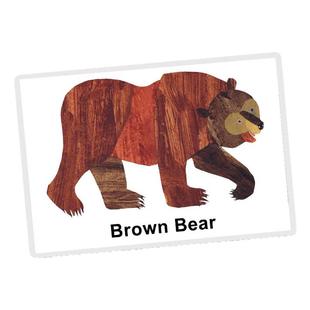 棕熊你在看什么Brown Bear英文绘本拓展卡片英语启蒙教具廖彩杏荐