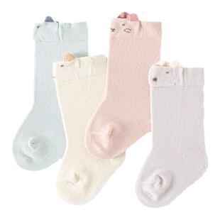 童泰婴儿袜子宝宝中筒袜新生儿抗菌袜男女童无骨袜头松口袜3双装