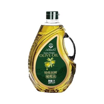 原油进口特级初榨橄榄油2.7L桶装5斤物理冷榨家用食用油官方正品