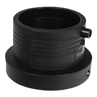 PE管电熔管件法兰头钢丝网骨架塑料复合水管接头配件黑色全新国标