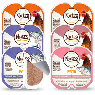 【自营】Nutro美士一分为二无谷猫餐盒主食猫罐头零食75g