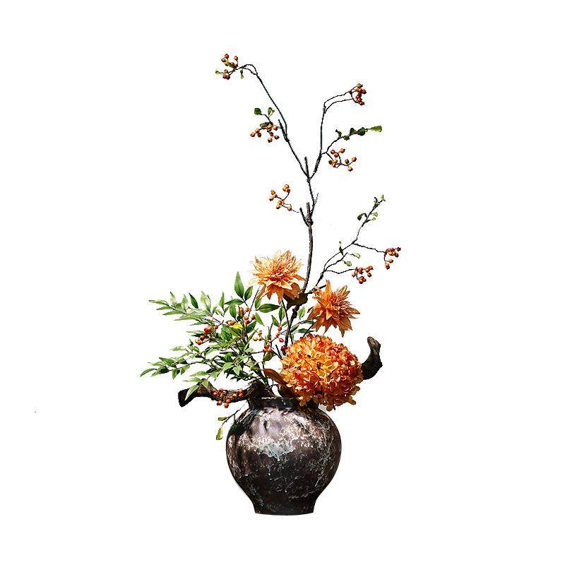 桌面景德镇花瓶插花陶瓷新中式