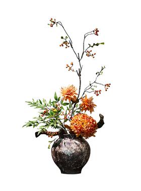 桌面景德镇花瓶插花陶瓷新中式