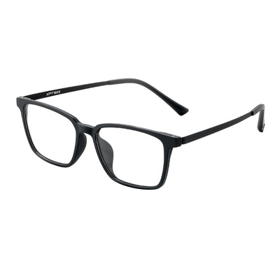 黑框大脸近视眼镜男可配散光镜片