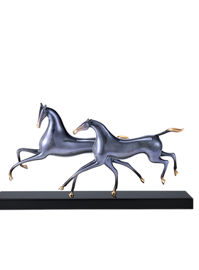 铜马摆件招财装饰高端大气