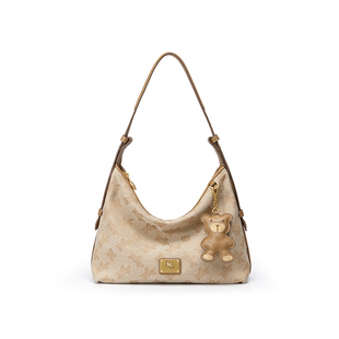 【沈月同款】纽芝兰织物飞马hobo包2025新款单肩斜挎松弛感腋下包