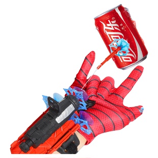 蜘蛛丝发射器手套英雄吐丝侠黑科技男童儿童玩具男孩可发射软弹枪