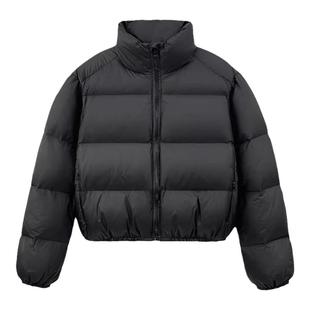 小个子短款立领羽绒棉服女2025秋冬季新款修身百搭显瘦保暖外套潮