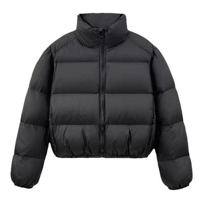 小个子短款立领羽绒棉服外套