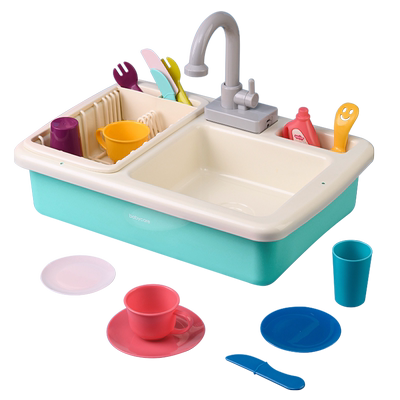 电动出水过家家厨房套装仿真玩具